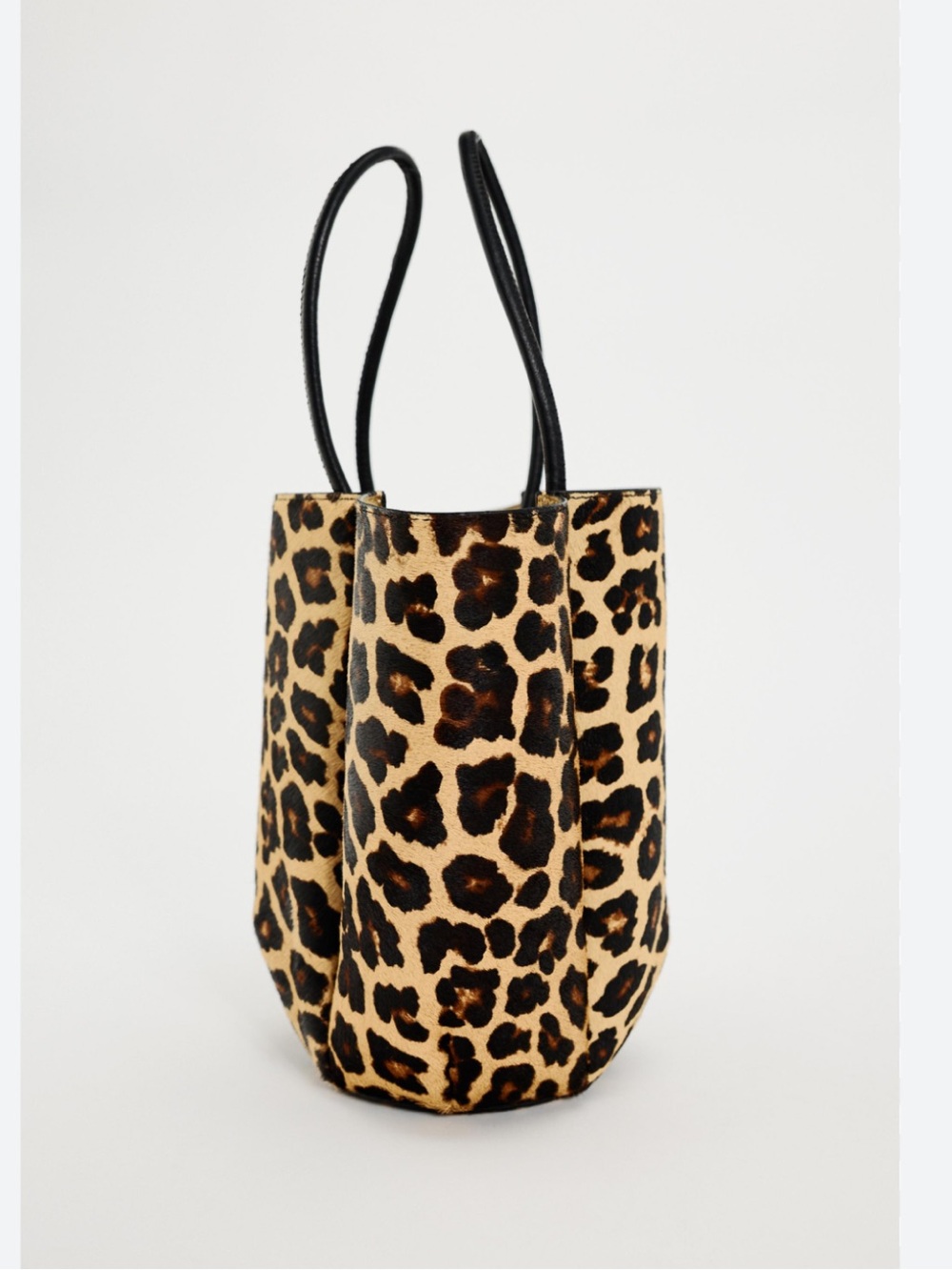 ZARA Animal Print Leather Mini Bucket Bag - Picture 9 of 13